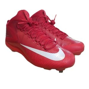 Nike Baseball Cleats Men's 14 Red Metal 856503-664